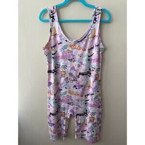 It's Pink & Purple Street Art Romper Size 1X